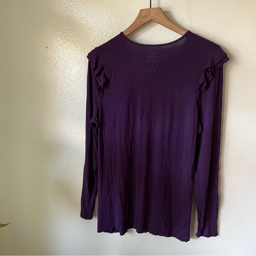 Torrid | Super Soft Ruffle Keyhole Top - Picture 4 of 6